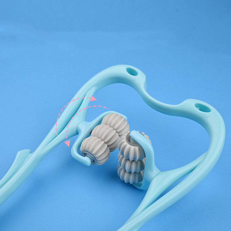 six-wheel neck massager
