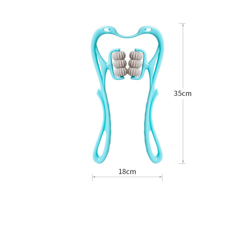 six-wheel neck massager