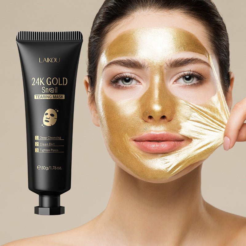 gold foil snail hydrating mask