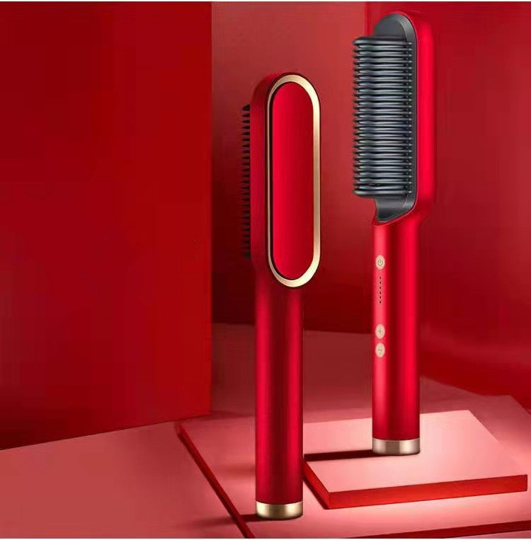 2 in 1 hair straightener and curling comb