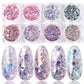 nail art glitter powder set