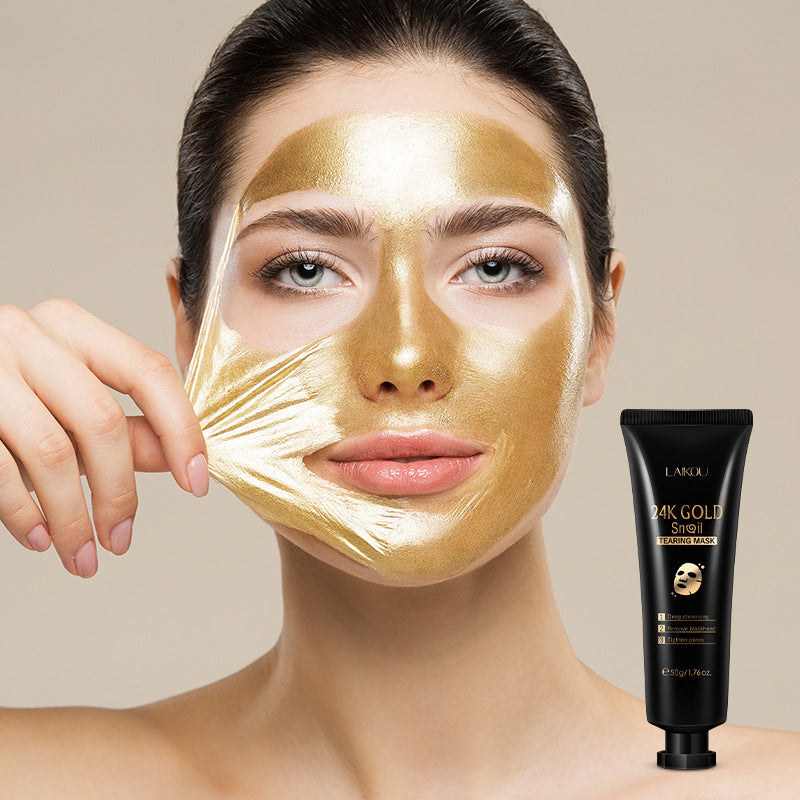 gold foil snail hydrating mask