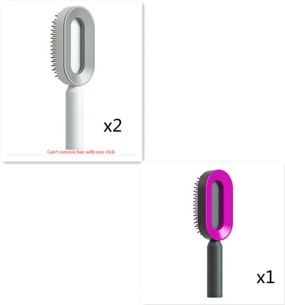 self cleaning hair brush for women