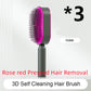 self cleaning hair brush for women