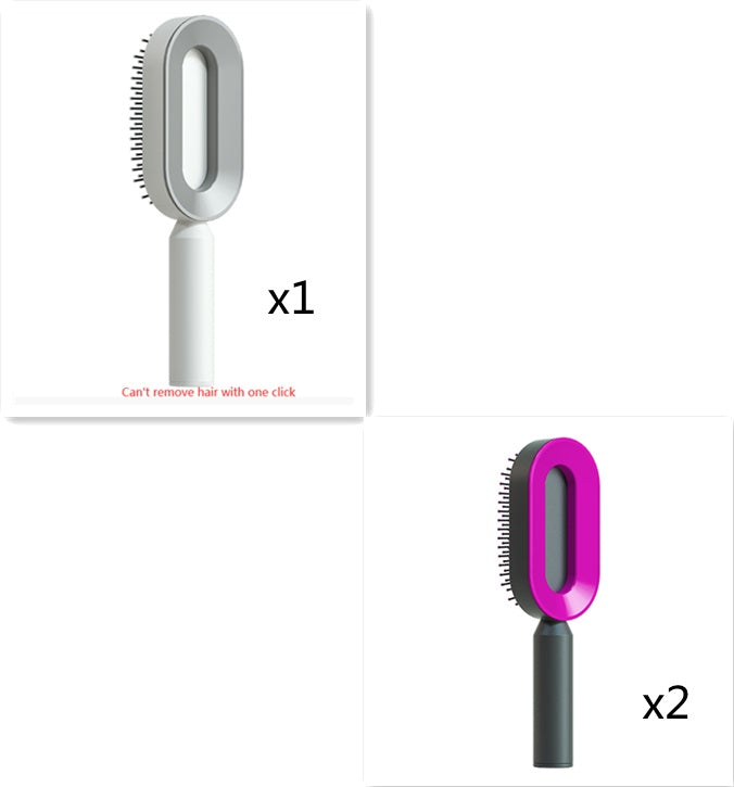 self cleaning hair brush for women