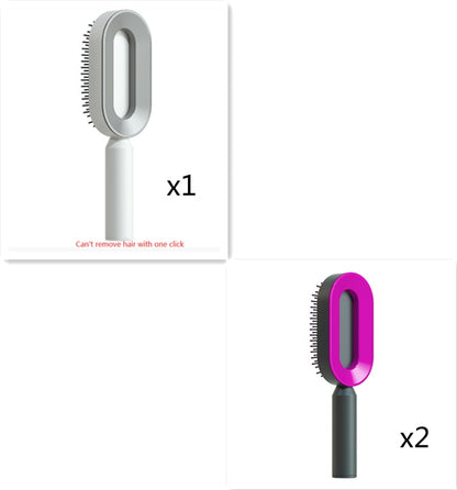self cleaning hair brush for women