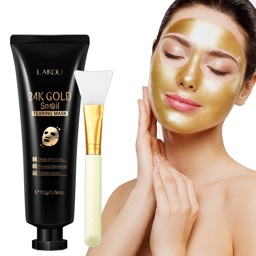 gold foil snail hydrating mask