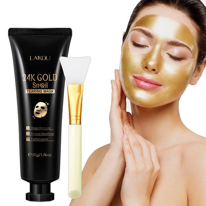 gold foil snail hydrating mask