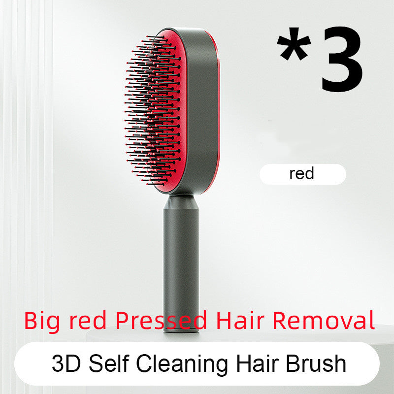 self cleaning hair brush for women