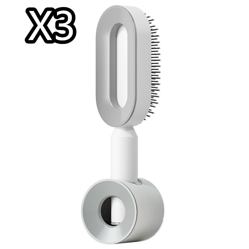 self cleaning hair brush for women