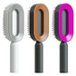 self cleaning hair brush for women
