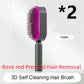 self cleaning hair brush for women