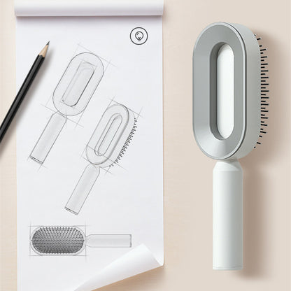 self cleaning hair brush for women