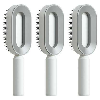 self cleaning hair brush for women