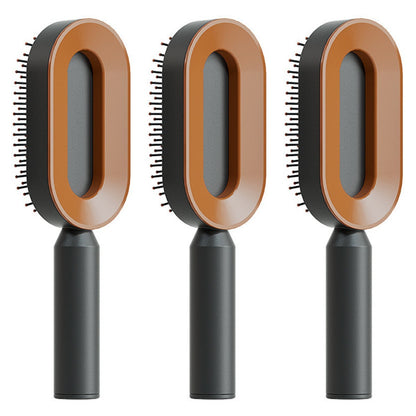 self cleaning hair brush for women