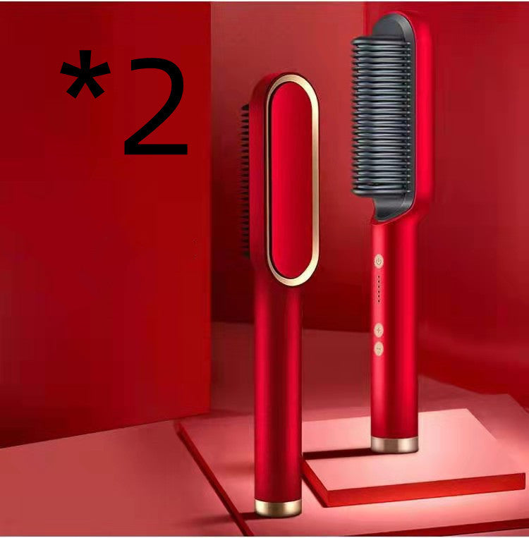 2 in 1 hair straightener and curling comb