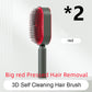 self cleaning hair brush for women