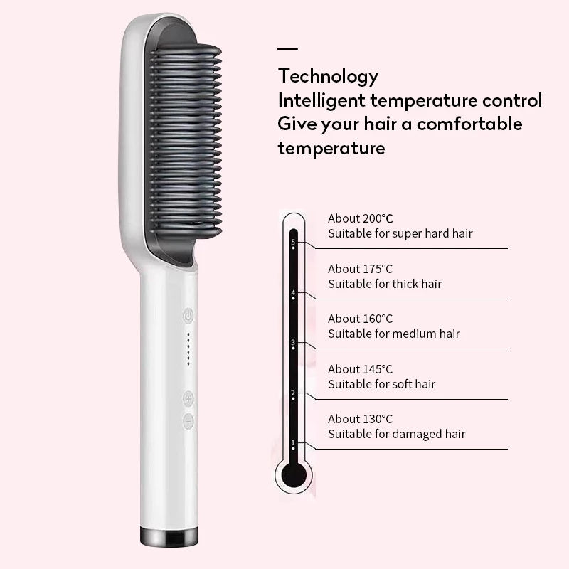 2 in 1 hair straightener and curling comb