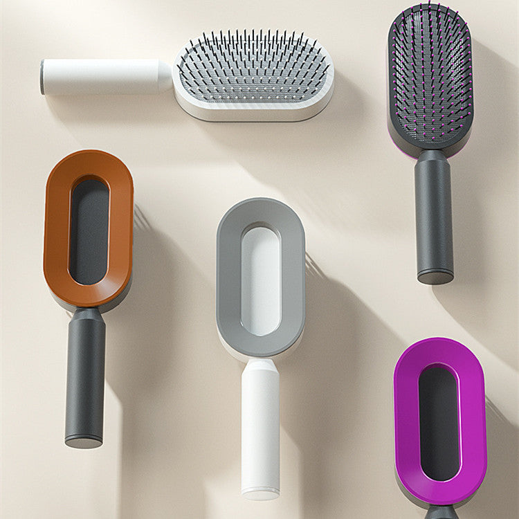 self cleaning hair brush for women