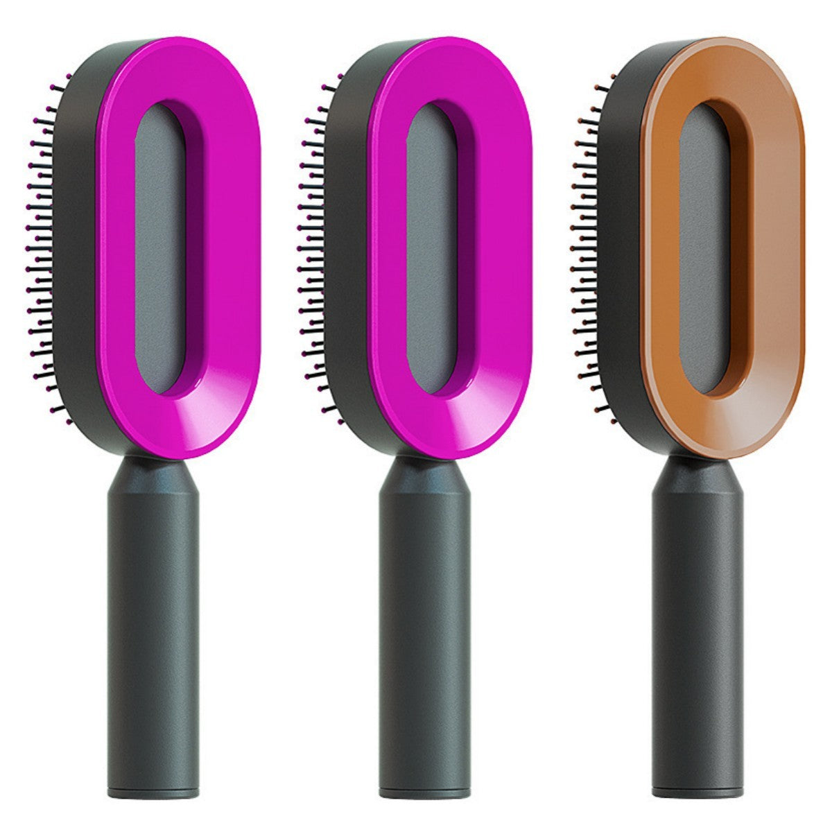 self cleaning hair brush for women