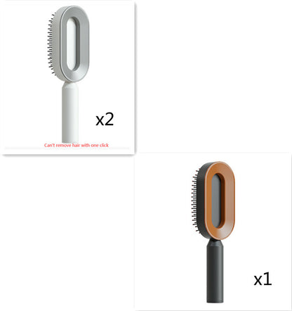 self cleaning hair brush for women