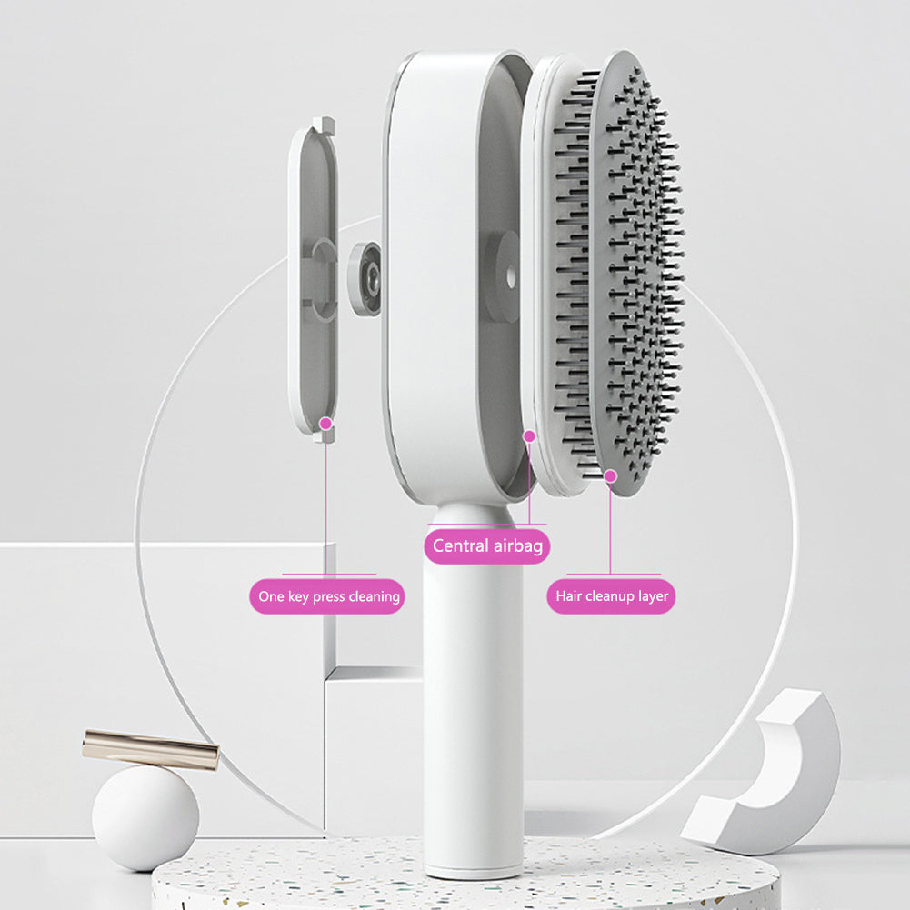 self cleaning hair brush for women