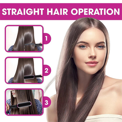2 in 1 hair straightener and curling comb