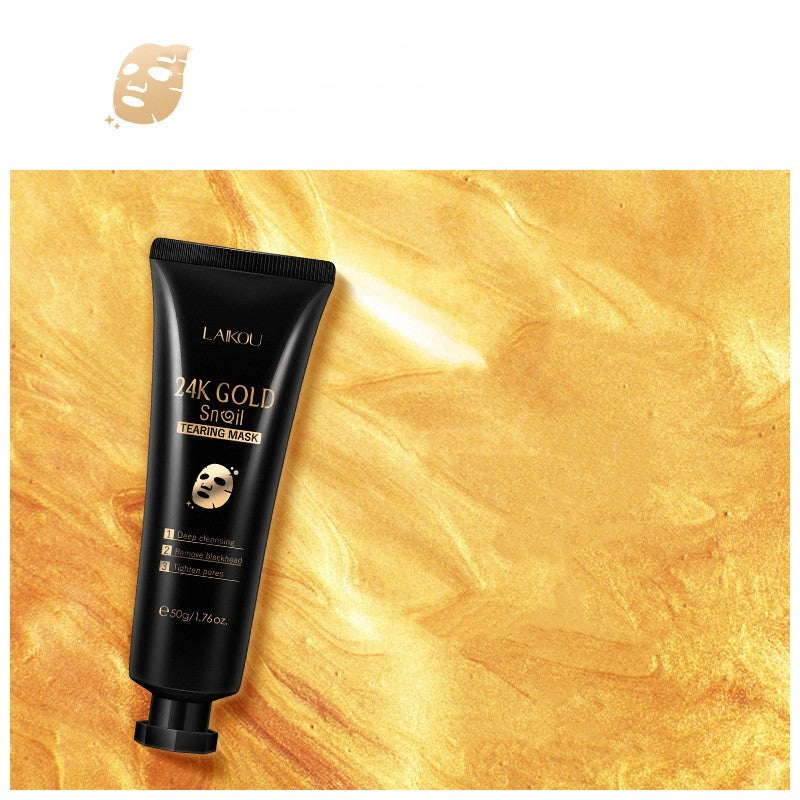 gold foil snail hydrating mask
