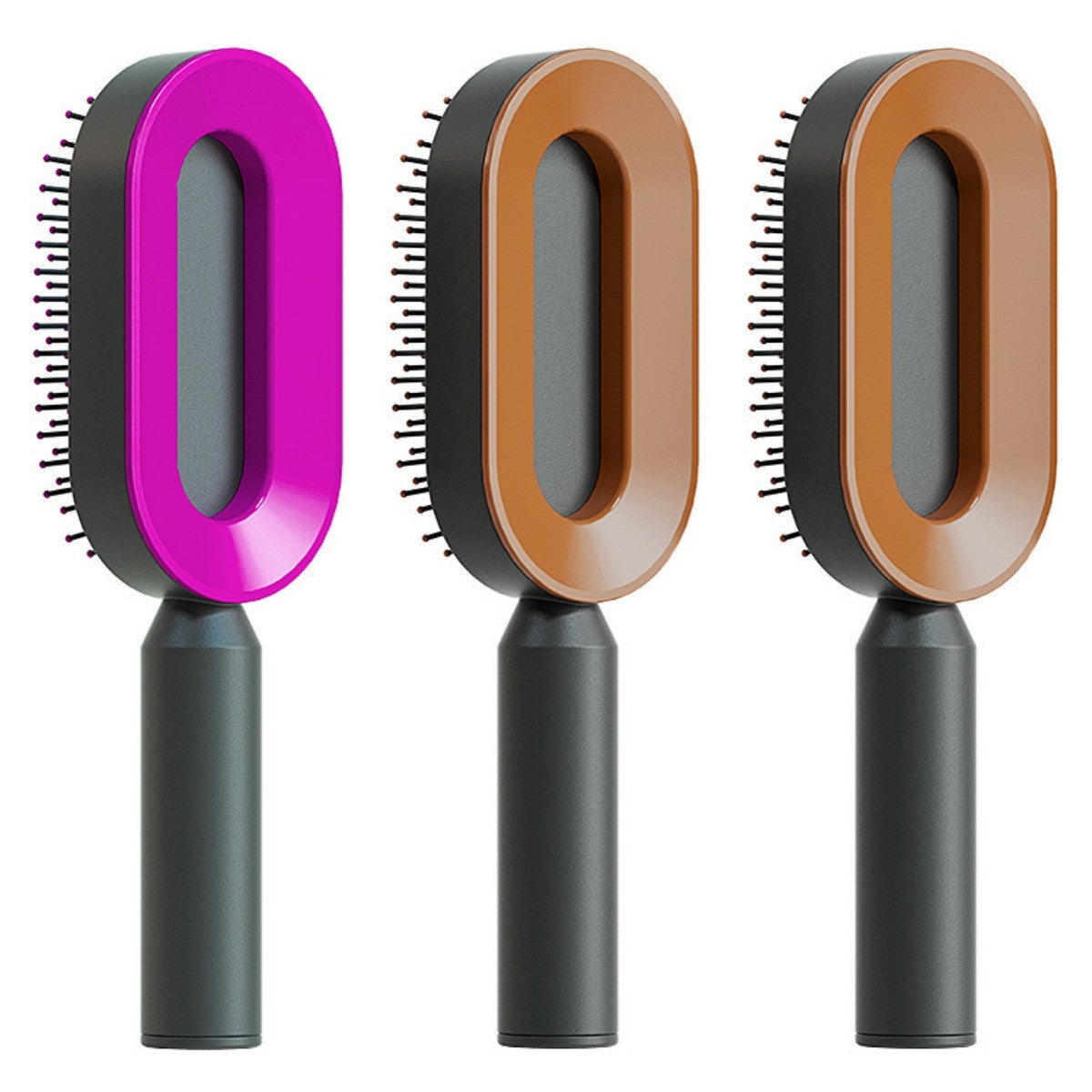 self cleaning hair brush for women