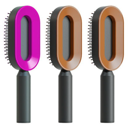 self cleaning hair brush for women