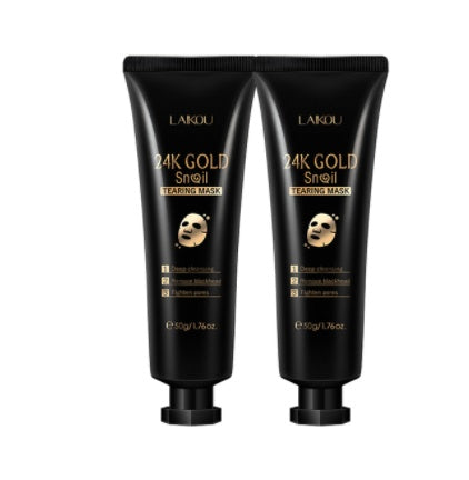 gold foil snail hydrating mask