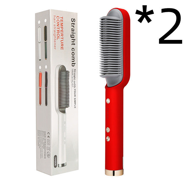 2 in 1 hair straightener and curling comb