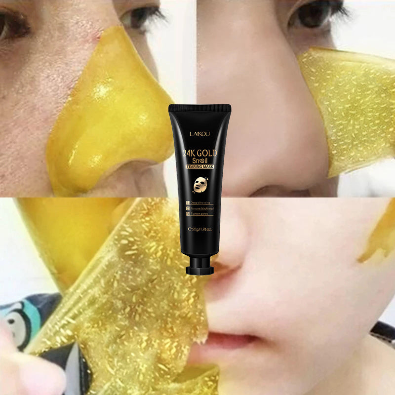 gold foil snail hydrating mask