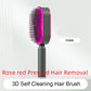 self cleaning hair brush for women