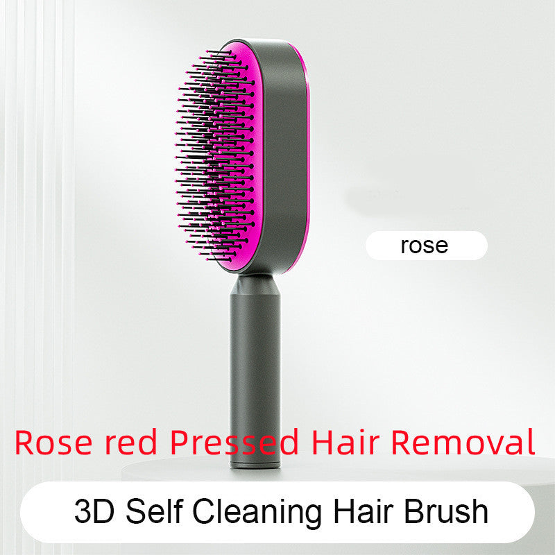 self cleaning hair brush for women