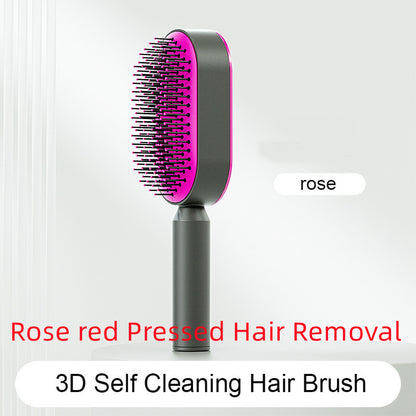 self cleaning hair brush for women