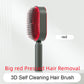 self cleaning hair brush for women