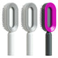 self cleaning hair brush for women