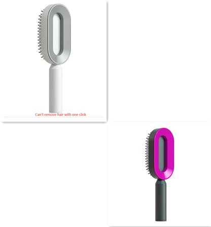 self cleaning hair brush for women