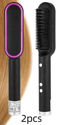 2 in 1 hair straightener and curling comb